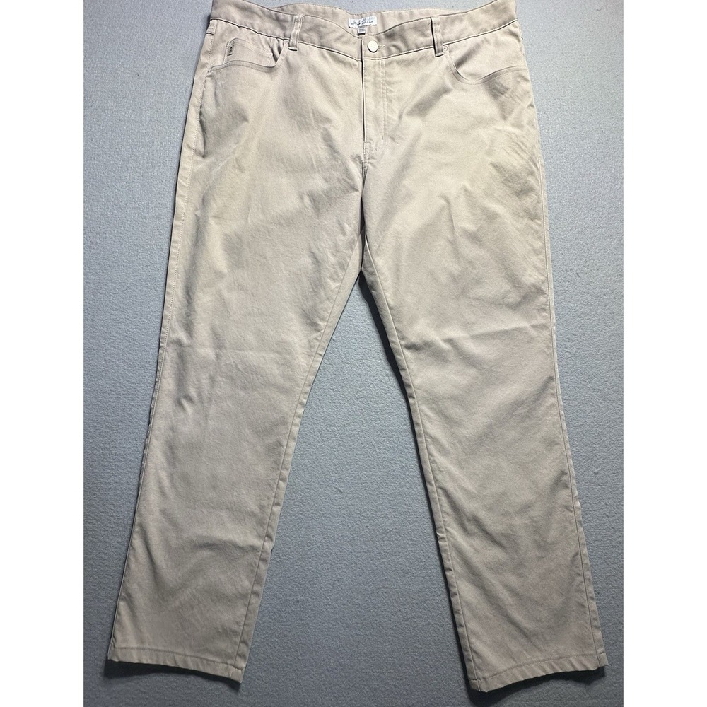 Peter Millar Pants Mens 40x32 Tan EB66 Performance 5 Pocket Golf